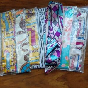 Colorful Patterned Scarves Set